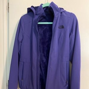 Women’s XS North Face purple windbreaker jacket